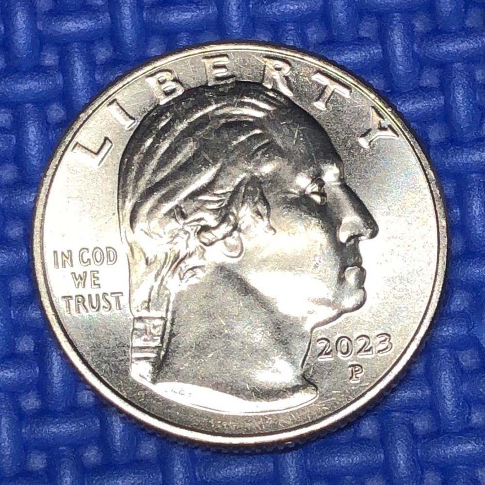 Rare U.S. In Cod We Trust Error Quarter Coin Collectible Jovita Idar 2023 P